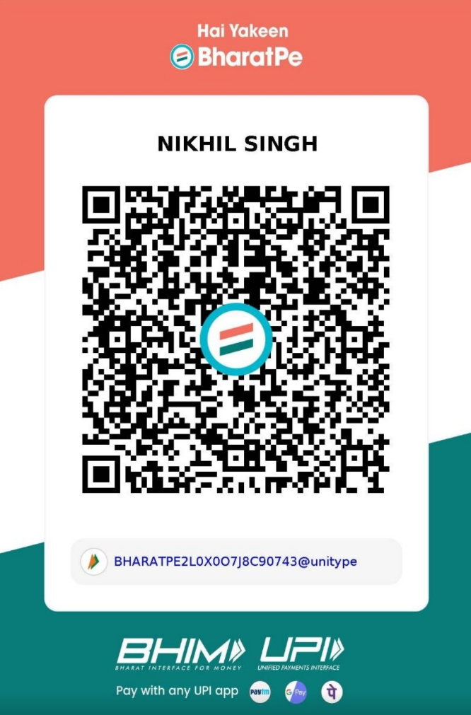BharatPe payment QR code supplied by PANNEL SHOP